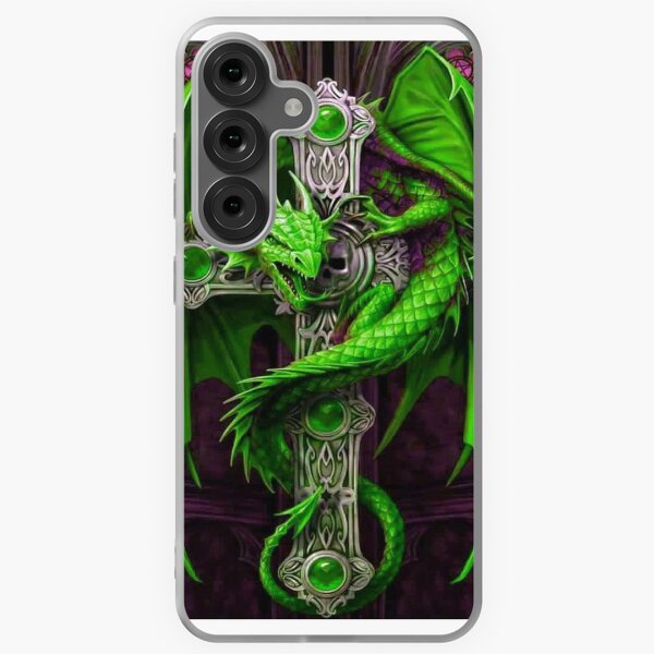 Item preview, Awesome Neon Green Dragon With Celtic Cross designed and sold by leen12.