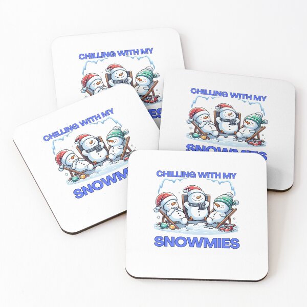 Item preview, Chillin' with my Snowmies - Christmas Snowman Vibe designed and sold by GalaxyGraffiti.