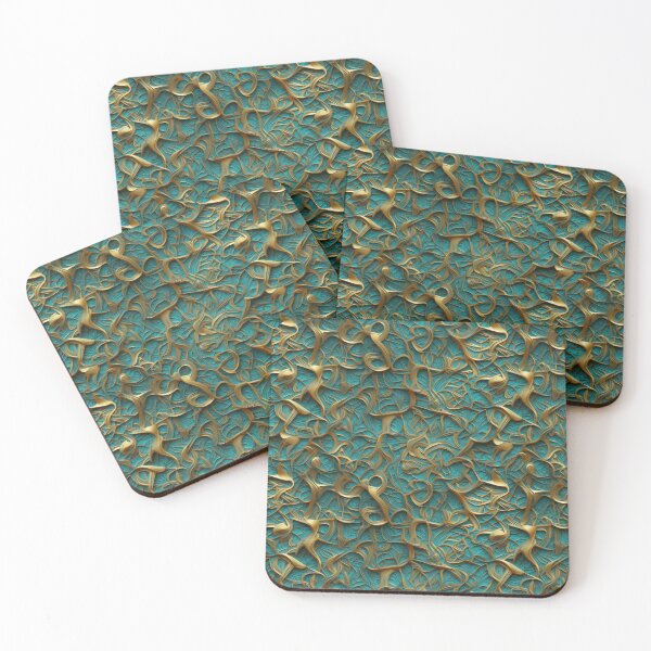 Item preview, Kaleidoscope of Metallic Ornaments pattern designed and sold by VISIONARTIST.