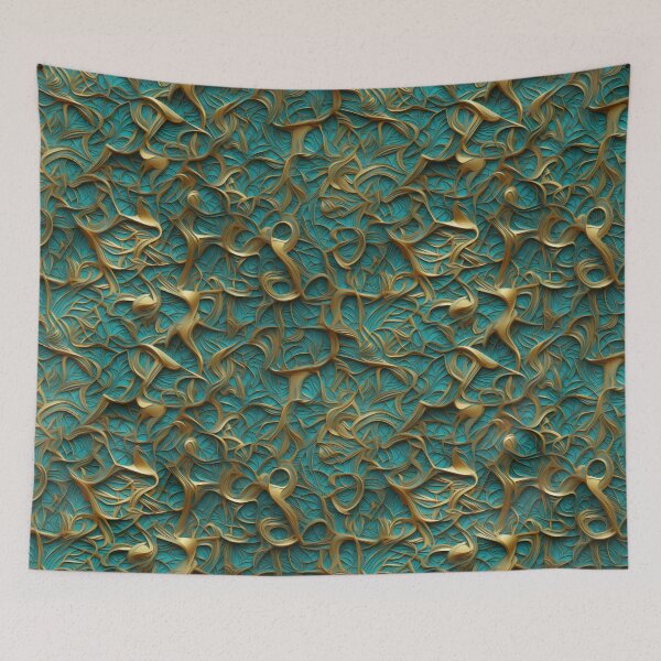 Item preview, Kaleidoscope of Metallic Ornaments pattern designed and sold by VISIONARTIST.