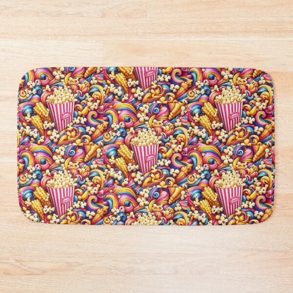 Item preview, Delicious Colorful Popcorn Pattern designed and sold by DigiDreamyArt.