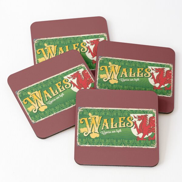 Item preview, WALES Welsh Flag Sticker UK Sticker T-Shirt 01 designed and sold by LocationInks.
