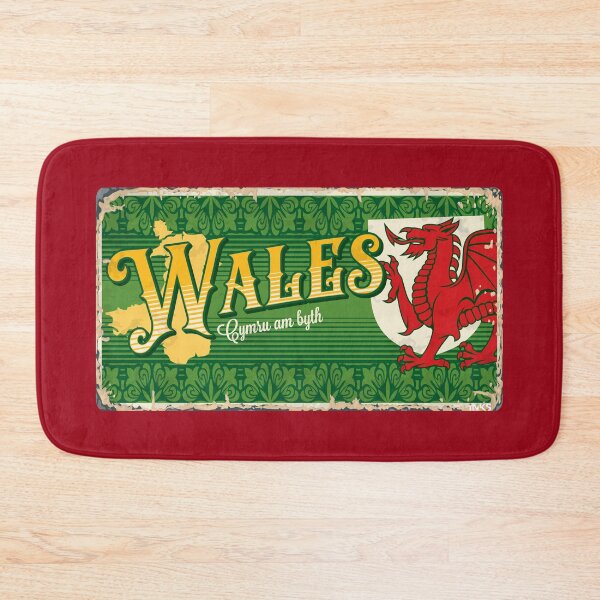Item preview, WALES Welsh Flag Sticker UK Sticker T-Shirt 01 designed and sold by LocationInks.