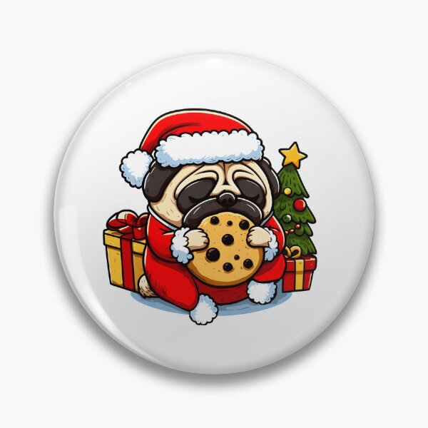 Item preview, Zen Pug Bliss: Christmas Cookie Meditation designed and sold by EpicPaws.