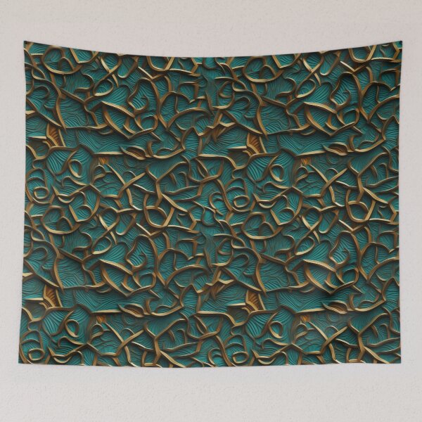 Item preview, Kaleidoscope of Metallic Ornaments pattern designed and sold by VISIONARTIST.
