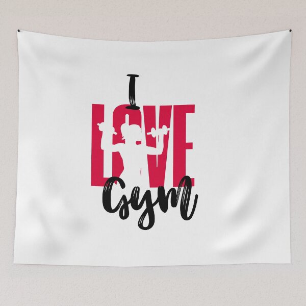 Item preview, I love Gym, printing, art designed and sold by UrbanaAh-Luxury.