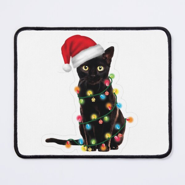 Item preview, Cat, lights, Christmas designed and sold by Rami Khalifah.