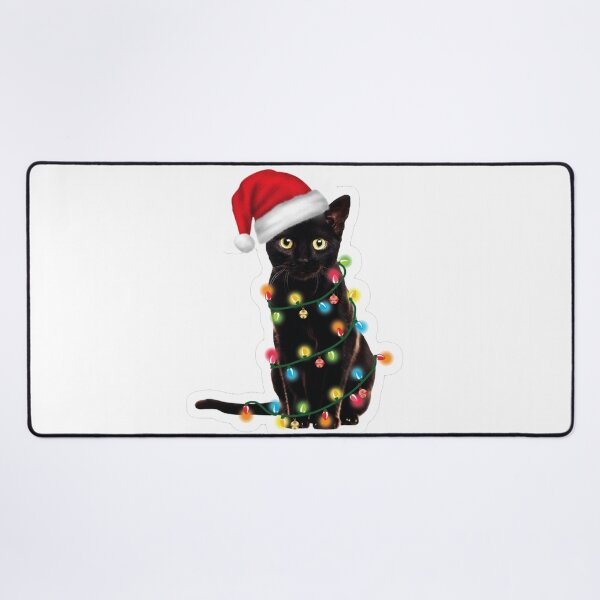 Item preview, Cat, lights, Christmas designed and sold by Rami Khalifah.