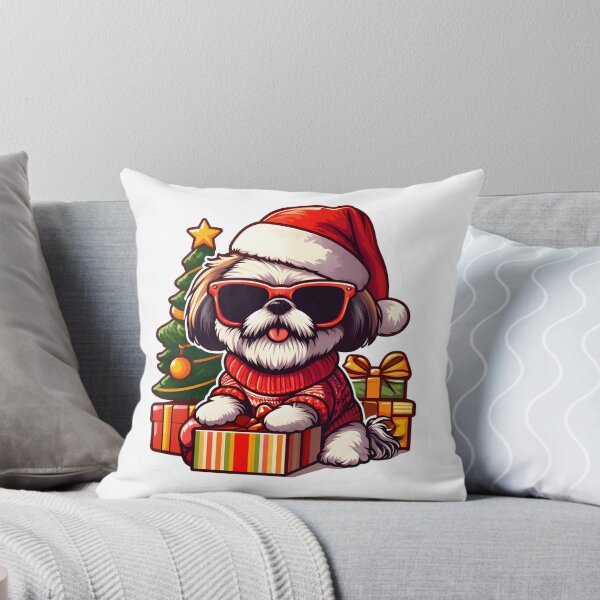 Item preview, Stylish Shih Tzu: Christmas Cool with Sunglasses designed and sold by EpicPaws.
