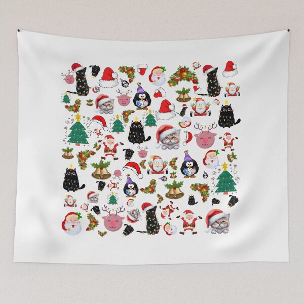 Item preview, Cat, lights, Christmas designed and sold by Rami Khalifah.