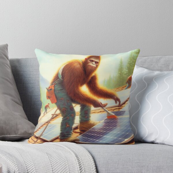 Item preview, Bigfoot Installing Solar Panels designed and sold by CrankyOldDude.