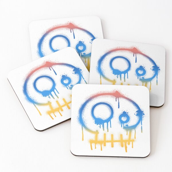 Item preview, Skull Spray Paint, Color Gradient, red, blue and yellow designed and sold by AlfabetDesign.