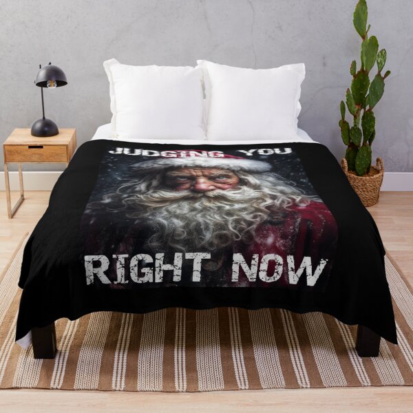 Item preview, Judging You Right Now - Surreal Judging Santa Claus Christmas Portrait designed and sold by MadeByRobots.