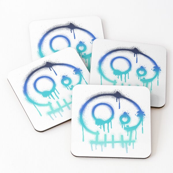 Item preview, Skull Spray Paint, Color Gradient, blue  designed and sold by AlfabetDesign.