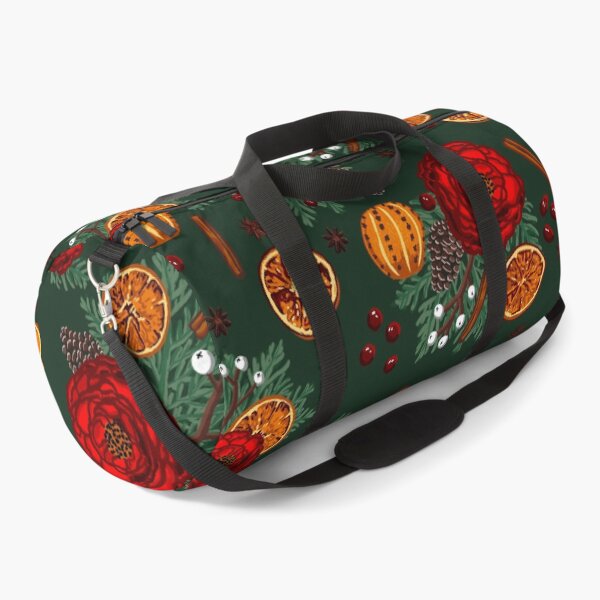Item preview, Winter floral citrus and spice on green designed and sold by Quick Brown Fox Canada.