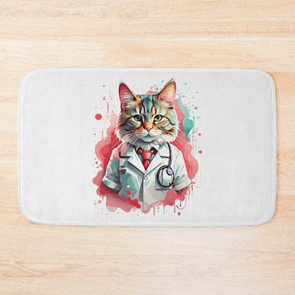 Item preview, Paws for Healing: Cat Doctor Illustratio designed and sold by cutiepie11cats.