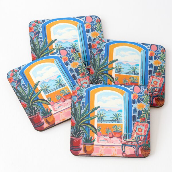 Item preview, Puerto Vallarta View, Mexican Tiles Overlooking the Sea designed and sold by GalleryOXO.