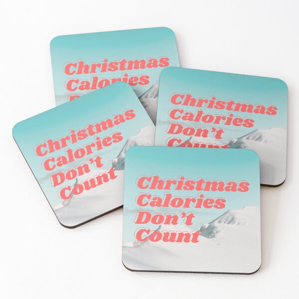 Item preview, Las calorías navideñas no cuentan - Imagen moderna designed and sold by ReelRide Creations.
