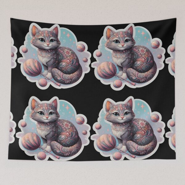 Item preview, Papier-mâché streetcat designed and sold by AI-Only Creations.