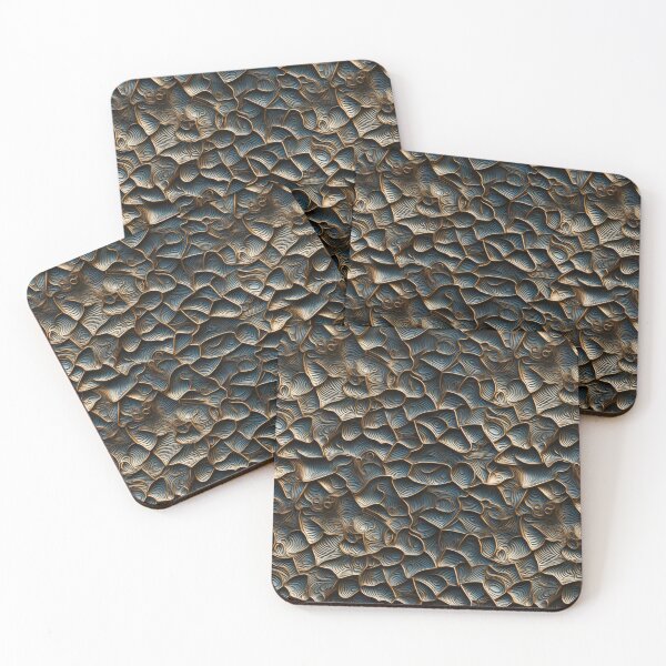 Item preview, Kaleidoscope of Metallic Ornaments pattern designed and sold by VISIONARTIST.