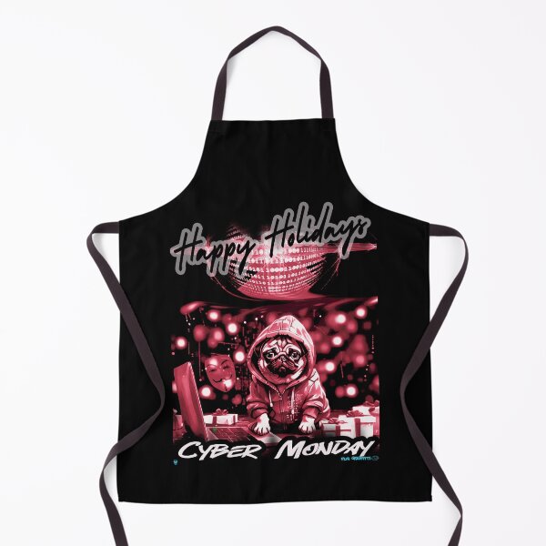 Artikelvorschau, Mops FROHE FEIERTAGE 66 CYBER MONDAY entworfen und verkauft von RedBluffTraders.