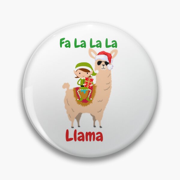 Item preview, a graphic with a llama elf referring to the Christmas song fa la la la designed and sold by ShYmS.
