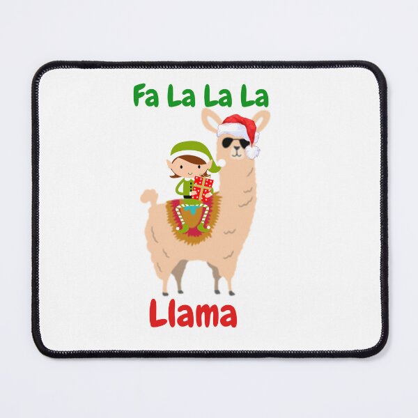 Item preview, a graphic with a llama elf referring to the Christmas song fa la la la designed and sold by ShYmS.