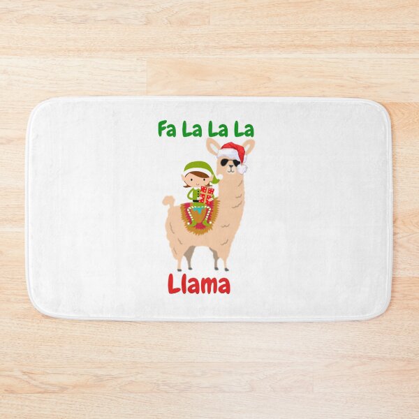 Item preview, a graphic with a llama elf referring to the Christmas song fa la la la designed and sold by ShYmS.