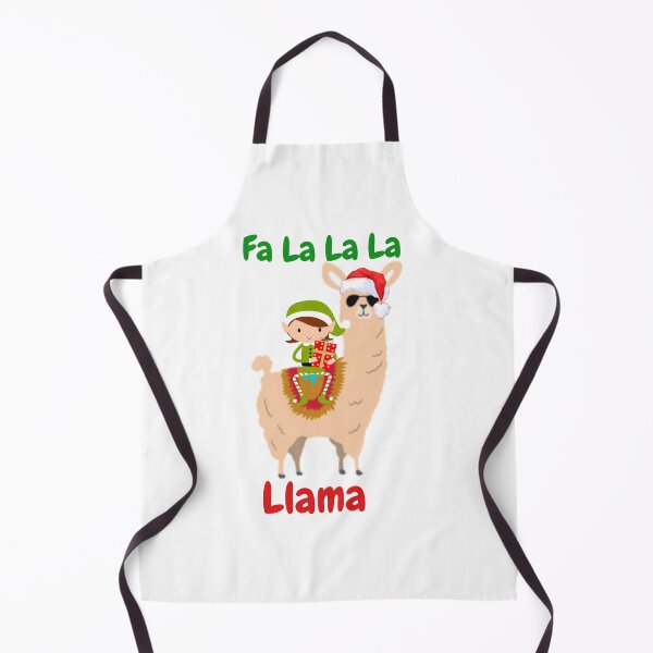 Item preview, a graphic with a llama elf referring to the Christmas song fa la la la designed and sold by ShYmS.