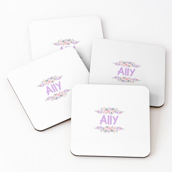 Item preview, Purple Flower Ally Name Label designed and sold by NormadWorld.