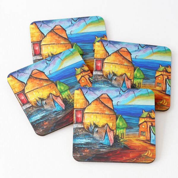 Item preview, Village on the coast 2 designed and sold by George Hutton Hunter.