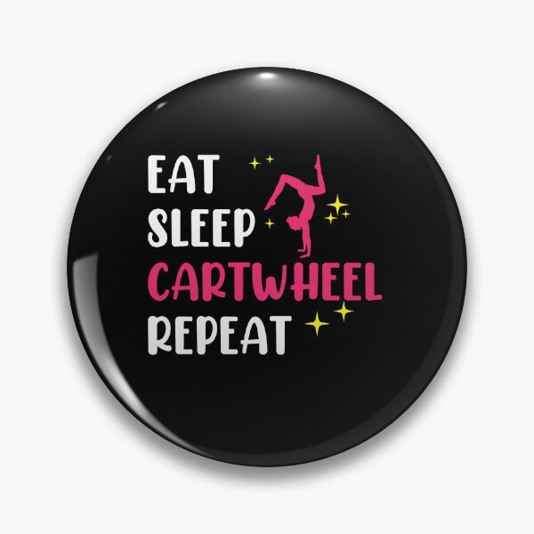 Artikelvorschau, Eat Sleep Cartwheel Repeat, Cartwheel Tumbling Lover Athlete Girl, Womens Cheer Mom entworfen und verkauft von behindthefacts.