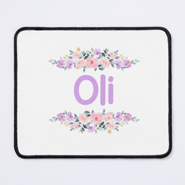 Item preview, Purple Flower Oli Name Label designed and sold by NormadWorld.