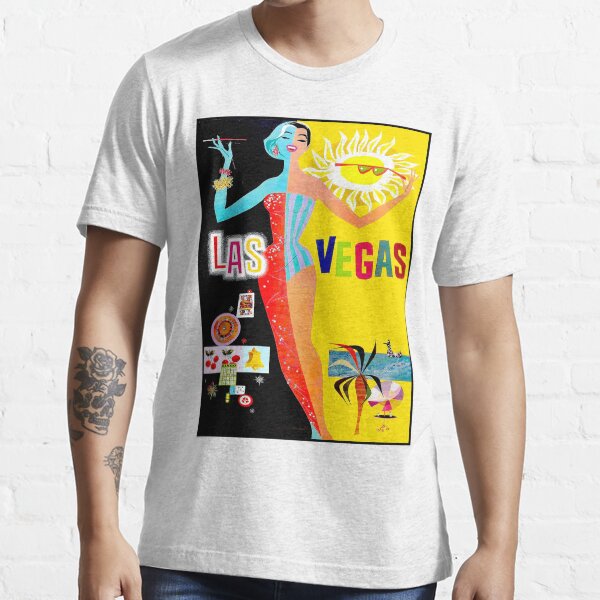 "LAS VEGAS Vintage Advertising Tourism Print" Tshirt for Sale by