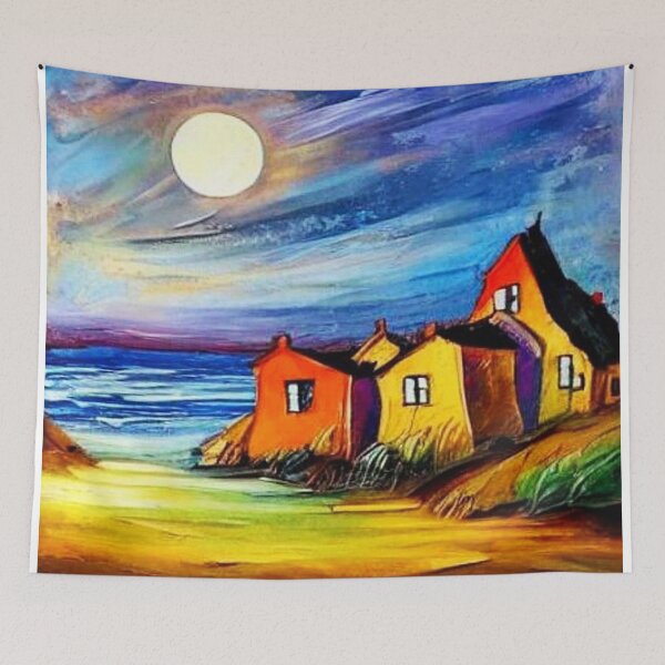 Item preview, Village on the coast 3 designed and sold by George Hutton Hunter.