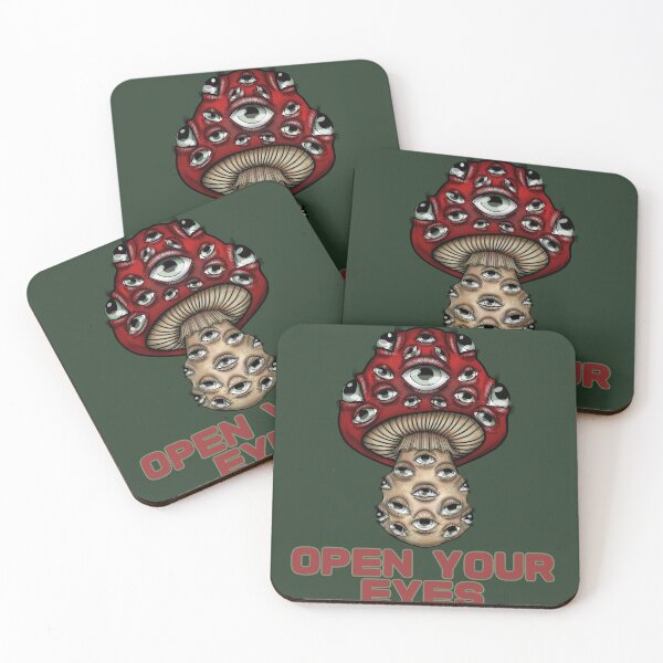 Item preview, OPEN YOUR EYES. TRIPPY MUSHROOM COOL DESIGN designed and sold by La Loca.