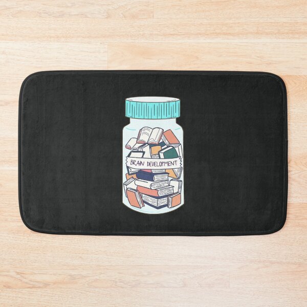 Item preview, Read For Brain Development Supplements | Cures Ignorance | Books Are Therapeutic - Anti-Depressants Pill Medication Bottle | Book World | Therapy | Overdose On Books | Enthusiasts designed and sold by MJDezigns.