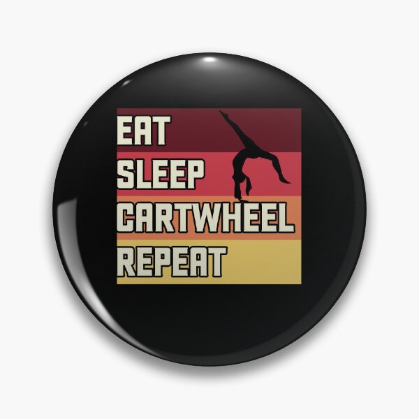 Artikelvorschau, Eat Sleep Cartwheel Repeat, Cartwheel Tumbling Lover Athlete Girl, Womens Cheer Mom entworfen und verkauft von behindthefacts.