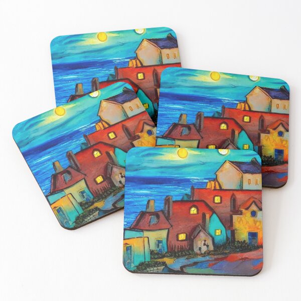 Item preview, Village on the coast 4 designed and sold by George Hutton Hunter.