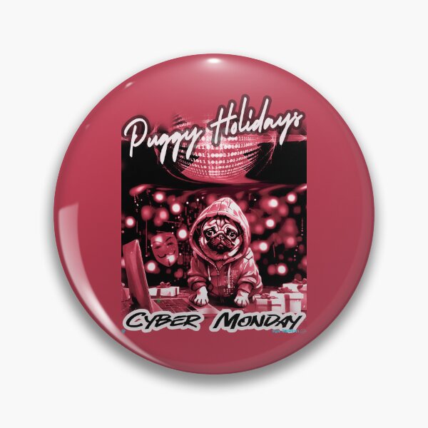 Item preview, Pug HAPPY HOLIDAYS 66 CYBER MONDAY PUGGY HOLIDAYS designed and sold by RedBluffTraders.