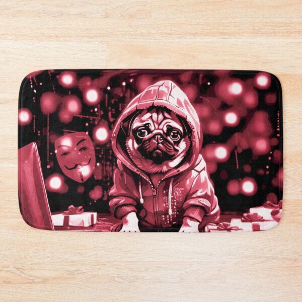 Item preview, Pug HAPPY HOLIDAYS 66 CYBER MONDAY PUGGY HOLIDAYS designed and sold by RedBluffTraders.