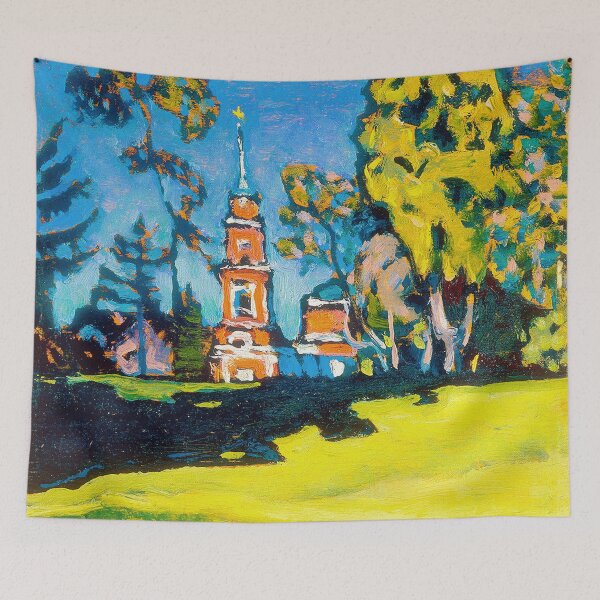 Item preview, HD. Red church, by Wassily Kandinsky designed and sold by MINDTHECHERRY.