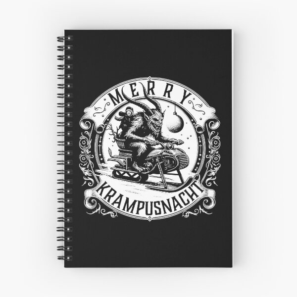Item preview, Merry Krampusnacht Krampus on a Snowmobile designed and sold by Huhnerdieb Apparel.