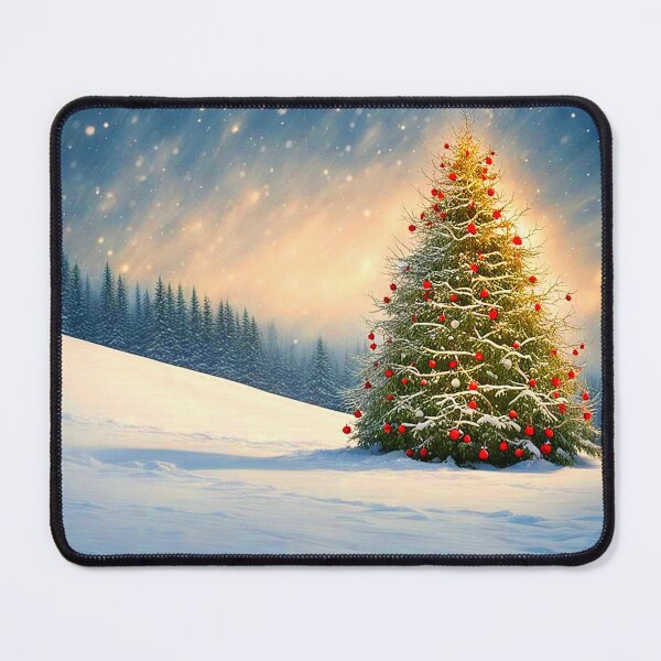 Item preview, Lighted Yule Tree In The Snow designed and sold by Earth Nature Creations.