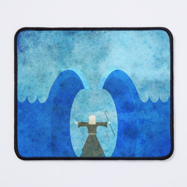 Item preview, red sea parting by Moses -christian abstract minimal art from Exodus 14 - series 02 designed and sold by ZechJohnRB.
