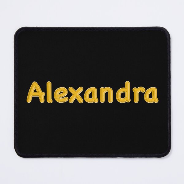 Item preview, Golden Balloon Foil Alexandra Name Label - (Black) designed and sold by NormadWorld.