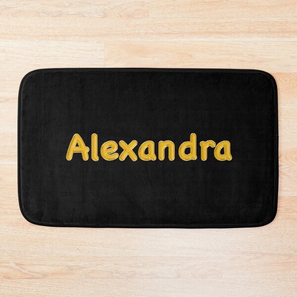 Item preview, Golden Balloon Foil Alexandra Name Label - (Black) designed and sold by NormadWorld.