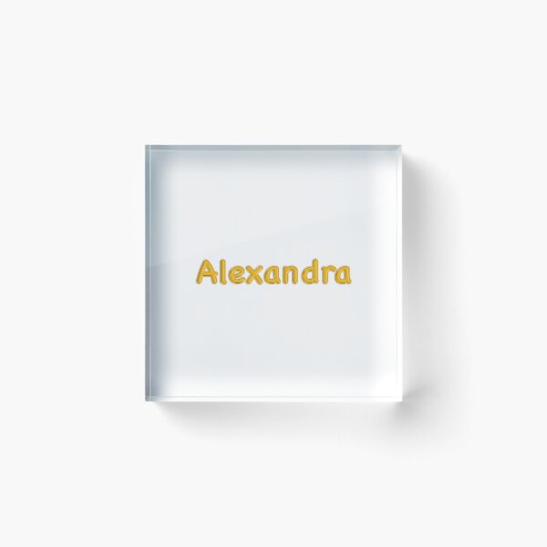Item preview, Golden Balloon Foil Alexandra Name Label designed and sold by NormadWorld.