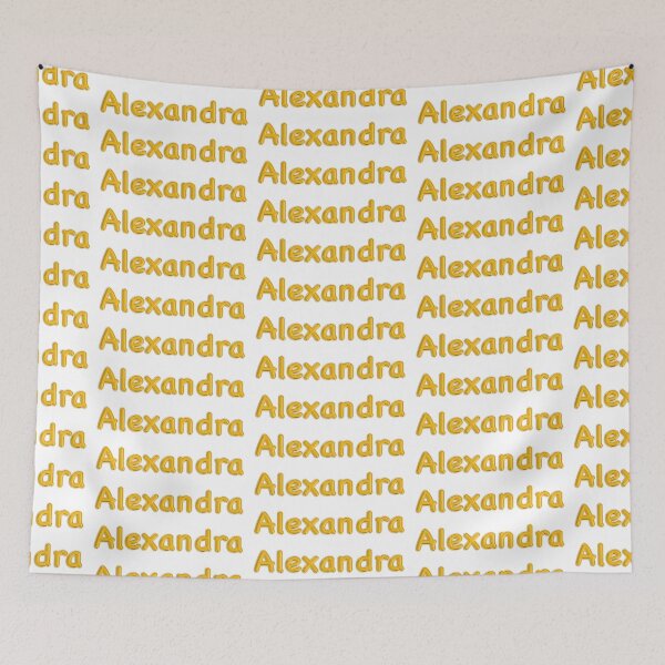 Item preview, Golden Balloon Foil Alexandra Name Label designed and sold by NormadWorld.