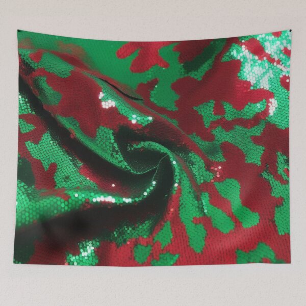 Item preview, Evergreen Elegance: Reversible Sequin Christmas Fabric designed and sold by Poetic4Passion.
